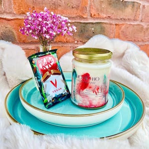 Colourful Ho Ho Ho and all that jazz Christmas Scented Candle Gift Set, Christmas gift/Present, Candle Gift Box, Happy Christmas Gift, Xmas