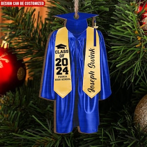 Personalized Graduation Ornament 2024, High School Graduation Gift, New Graduate Gift, Graduation Gifts For Her,Him, College Graduation Gift