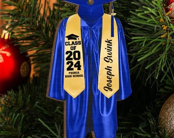 Personalized Graduation Ornament 2024, High School Graduation Gift, New Graduate Gift, Graduation Gifts For Her,Him, College Graduation Gift