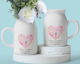 カスタムホームデコレーションフラワーベース - 母の日や誕生日のプレゼントに最適 - お母さんやおばあちゃんへの贈り物 - あなたの愛で花を咲かせましょう