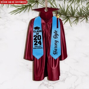 Personalized Graduation Ornament 2024, High School Graduation Gift, New Graduate Gift, Graduation Gifts For Her,Him, College Graduation Gift