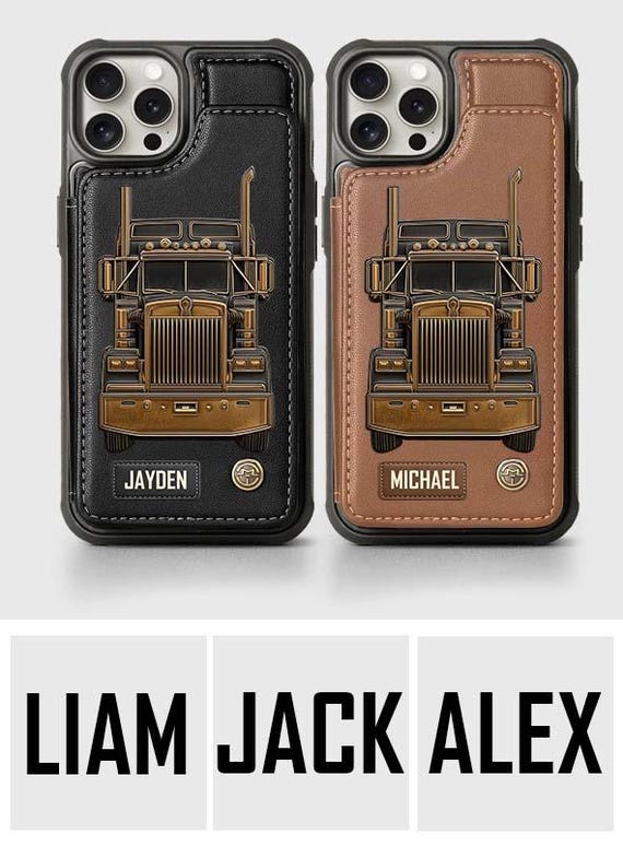 Truck Driver - Personalized Trucker Wallet Phone Case, Customized