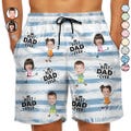 Custom Photo Best Dad Grandpa Ever - Personalized Unisex Beach Shorts, Custom Unisex Swim Trunks, Funny Father's Day Present, Summer Gift product logo