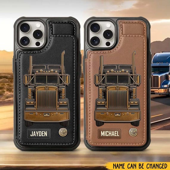 Truck Driver - Personalized Trucker Wallet Phone Case, Customized
