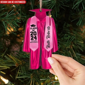 Personalized Graduation Ornament 2024, High School Graduation Gift, New Graduate Gift, Graduation Gifts For Her,Him, College Graduation Gift