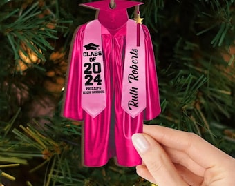 Personalized Graduation Ornament 2024, High School Graduation Gift, New Graduate Gift, Graduation Gifts For Her,Him, College Graduation Gift