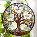 Family Unbreakable Bond Tree Of Life Personalized Stained Glass Window Hanging Suncatcher, Mother's Day Gift, Birth Flower Gifts product logo