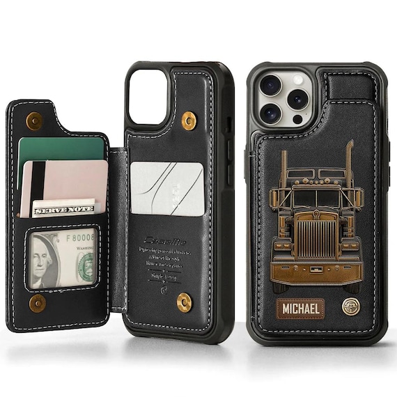 Truck Driver - Personalized Trucker Wallet Phone Case, Customized
