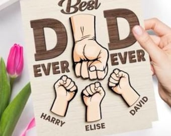 Your Footsteps Led Our Way - Family Personalized Custom Shaped 2-Layered Wooden Plaque With Flat Stand - Father's Day, House Warming Gift