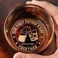 Our First Father's Day Together - Personalized Engraved Whiskey Glass, First Time Dad Gift, Dad Established Whiskey Glass, Father's Day Gift product logo