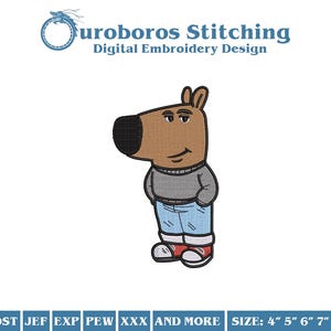 Pop Culture Inspired Digital Embroidery File Design Instant Download PES, DST, JEF, exp, xxx, art and more