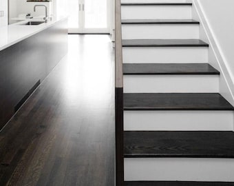 White background stair risers Stair stickers, White stair decals, Monochrome peel and stick stair risers for living room decals Removable