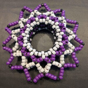 Purple Star Kandi Cuff