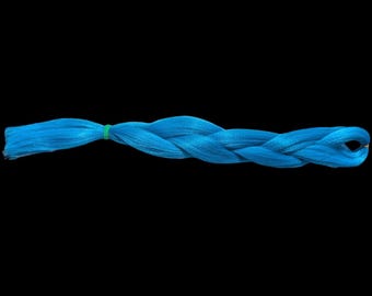 Ocean Blue - Prestretched Braiding Hair, Synthetic Bundles, Braiding Hair Extensions for Box Braids, Knotless,EDM,Rave Braids, Festival Hair