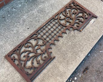 Original Antique 1900s Victorian 48” Wood Fretwork