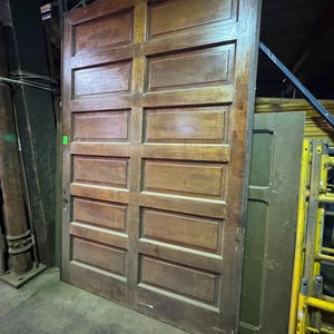 Original Antique 66” Wide X 102” Tall Pine Pocket Door