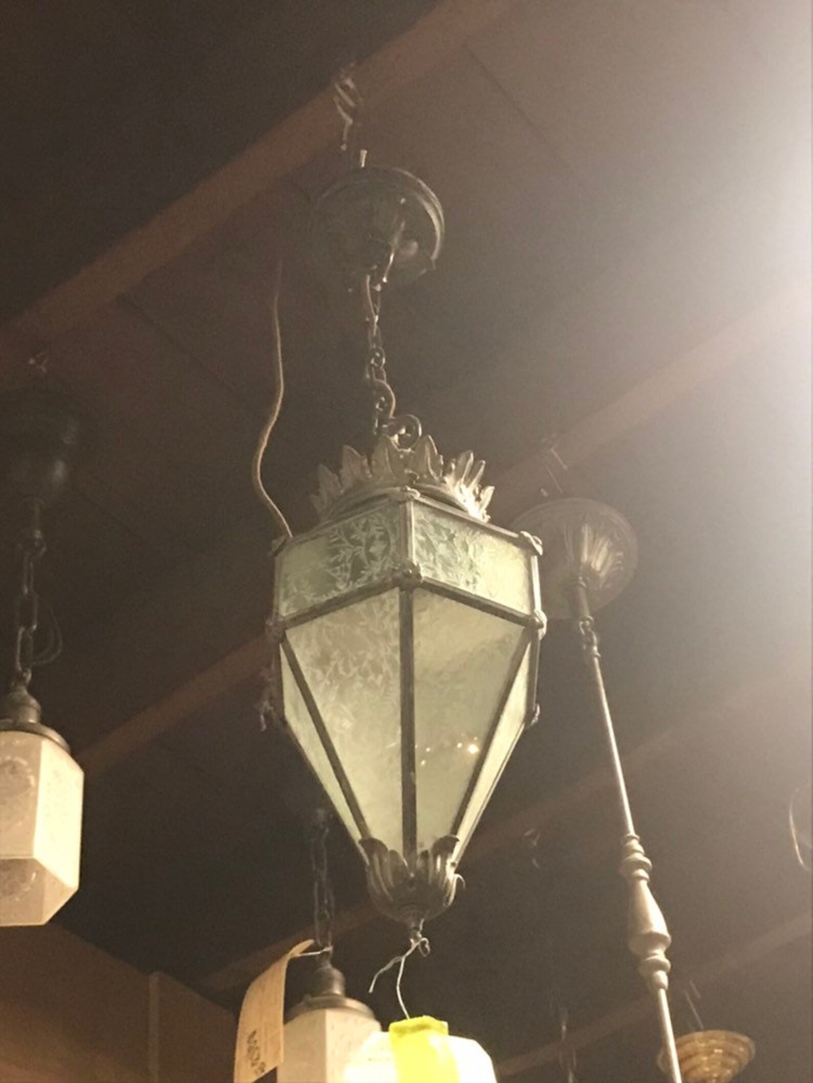 Antique Porch Light or Entry Light Pendant Light Etsy