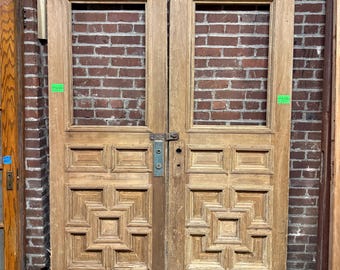 Antique Vintage 30” x 83” Western Kentucky University Double Doors Shipping Is Not Free