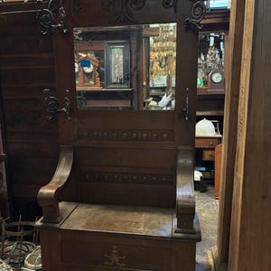 Vintage Corner Bench - Etsy
