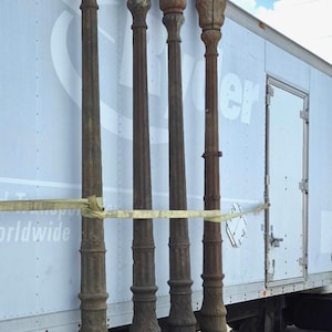 Original Antique 12’ Tall Cast Iron Street Light Each Light Sold SEPARATELY