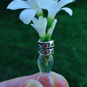 Posy Pin,Lapel Vase Pin or Necklace, Pin, Brooch,Tussie Mussie,Glass, Shower Gift,Wedding Favors image 2