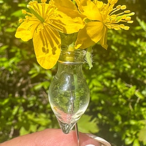 2025 ポジーピン、ラペル花瓶ピンまたはネックレス、ピン、ブローチ、タッシーマッシー、ガラス、シャワーギフト、ウェディングギフト