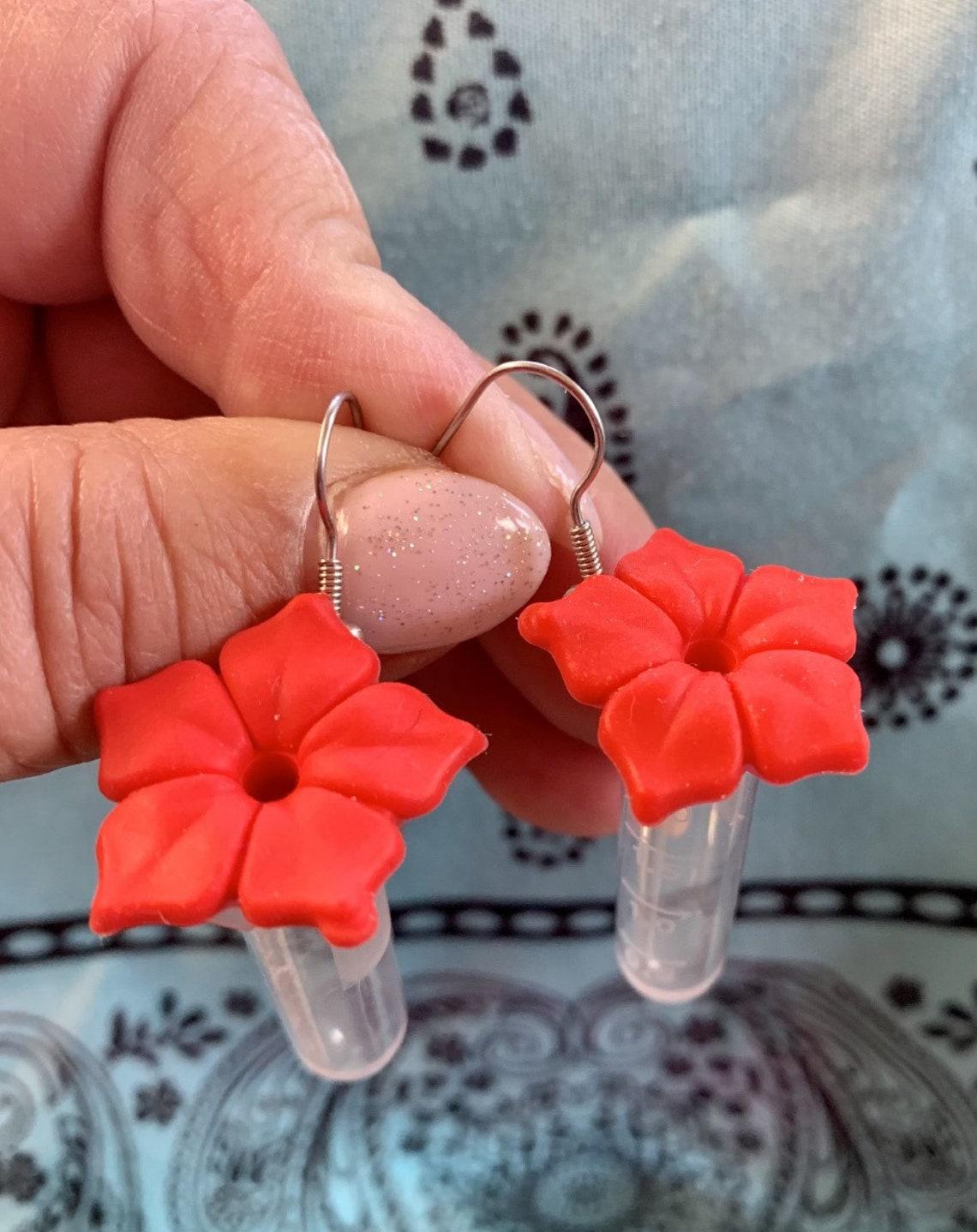 NEW Hummingbird Feeder Earrings Handcrafted and Unique Etsy