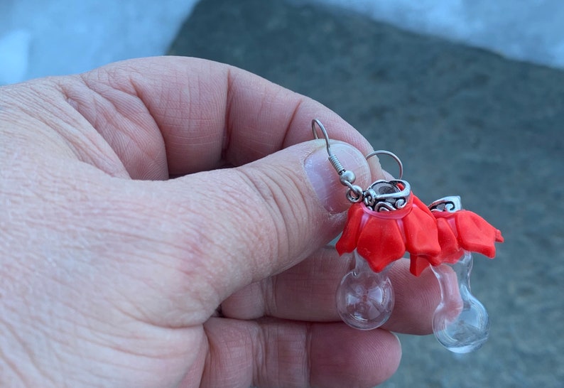 NEW Hummingbird Feeder Earrings Handcrafted and Unique Etsy