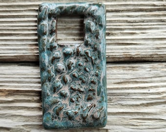 Green Pendants, Ceramic Pendants, Jewelry Components