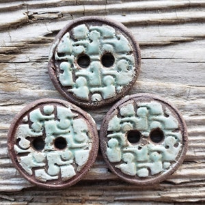 Handmade Ceramic Buttons, Rustic Buttons, Button Sets, Pottery Buttons, Sewing Supplies