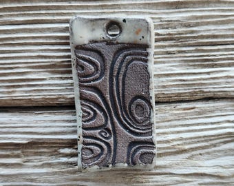 Stoneware Pendants, Jewelry Pendants, Jewelry Components