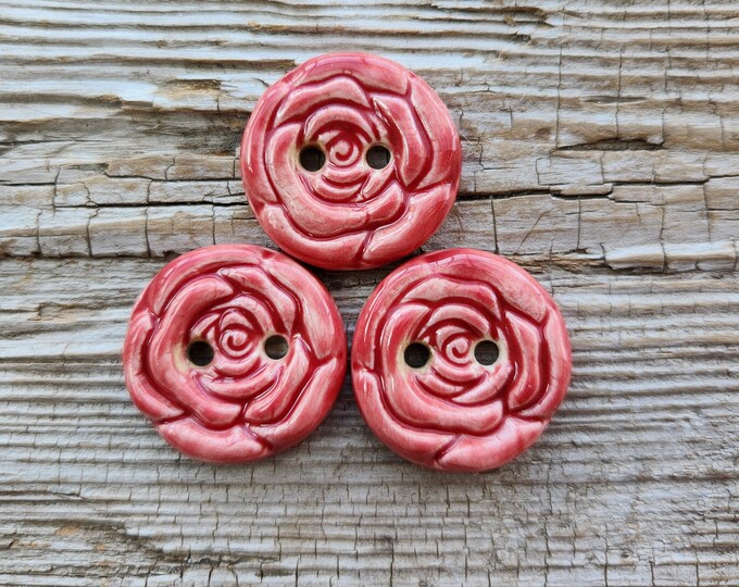 Ceramic Buttons Clay Etsy