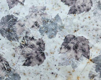 Eco Printed Fabric, Silk Fabric, Sewing Supplies