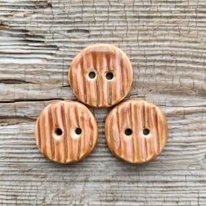 Ceramic Buttons, Brown Buttons, Sewing Notions