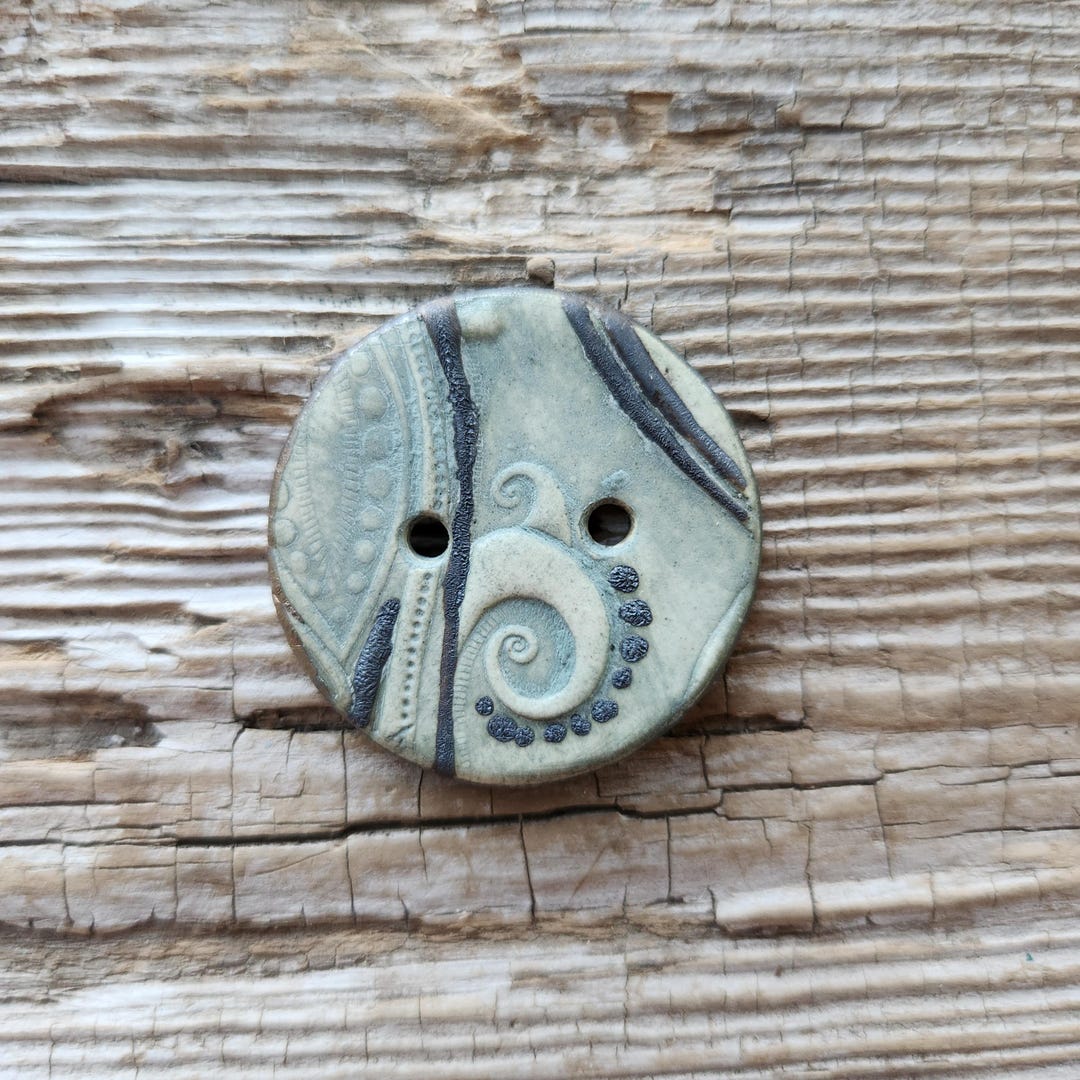 Large Ceramic Buttons Large Buttons, Green Buttons, Ceramic Buttons, Sewing Notions - Etsy