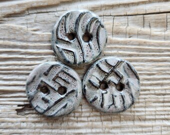 Ceramic Buttons, Buttons Sets, Sewing Notions, Brown Buttons