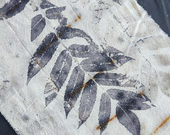 Eco Printed Fabric, Silk Fabric, Eco Printing