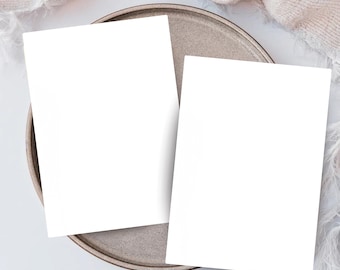 Hamilco Blank Greeting Cards 5x7 Folded Cream Card Stock 80 Lb Cover 100 Pack - View #6