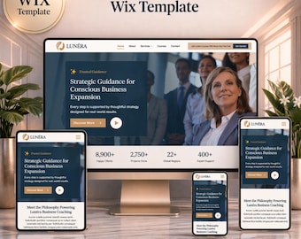 Lunera – Premium Wix Studio Template für Coaches & Mentorinnen | Webdesign für Coaching-Websites