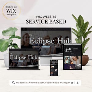 Template for social media manager wix template for social media manager wix website theme for social media manager for small business | wix