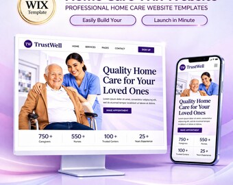 Home Gesundheit Wix Website Template | Kundenumwandelndes Design