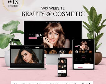 Dark Luxury Wix Website Template: Salon, E-Kommerz, Coaching