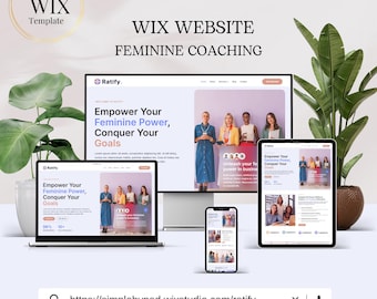 Coaching & Mentoring Wix Website Vorlage für Business, Wellness und persönliche Entwicklung Marken