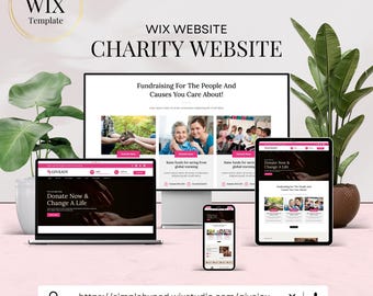 Charity Wix Website Template: Fundraising, Non-Profit Organization
