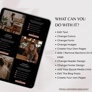 Wix Website Template for Coaches & Social Media Manager, Business Site, Therepist, Business Coach image 4