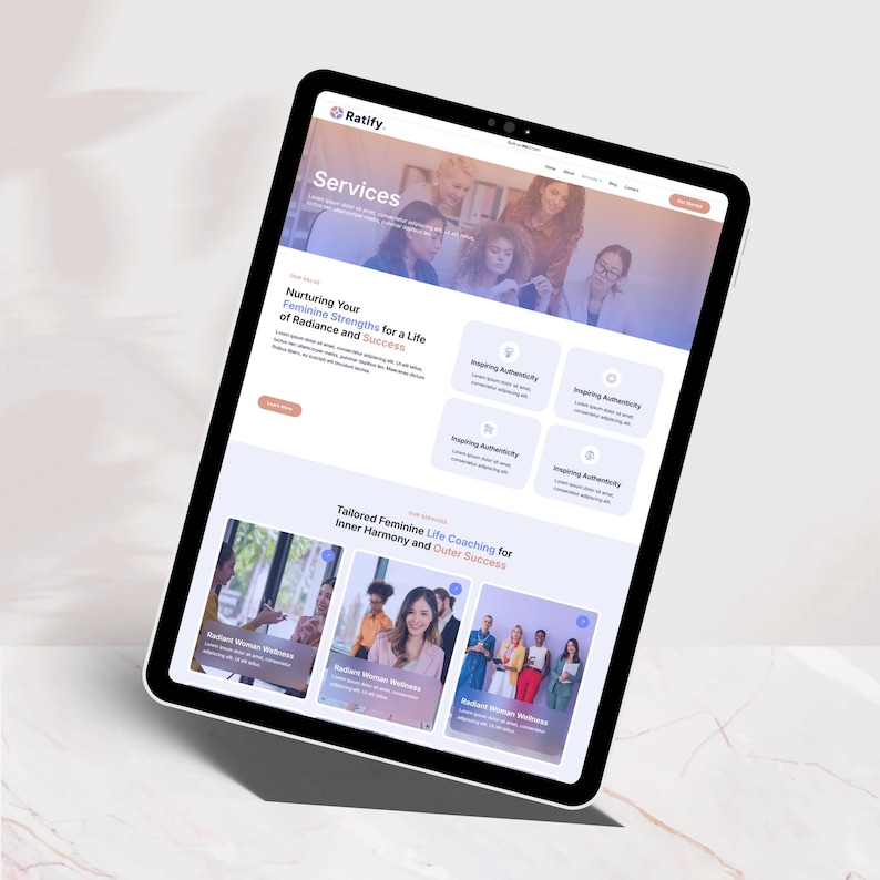Coaching & Mentorship Wix Website Template for Business, Wellness, and
