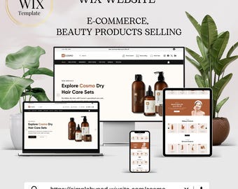 Wix E-Handels Vorlage für Schönheit, Hautpflege, Make-up & Wellness Marken - Online-Shop für jedes Produkt