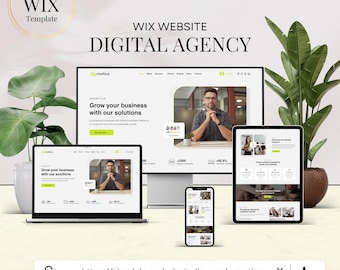 Plantilla de sitio web Wix Studio: Agencia digital y SEO (Descarga digital)