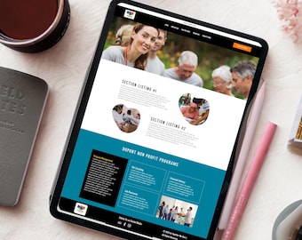 NGO Wix Website Template: Non Profit & Charity Design | Donation | NGO Templates | Charity Template | Wix Template for Charity | NGO Website