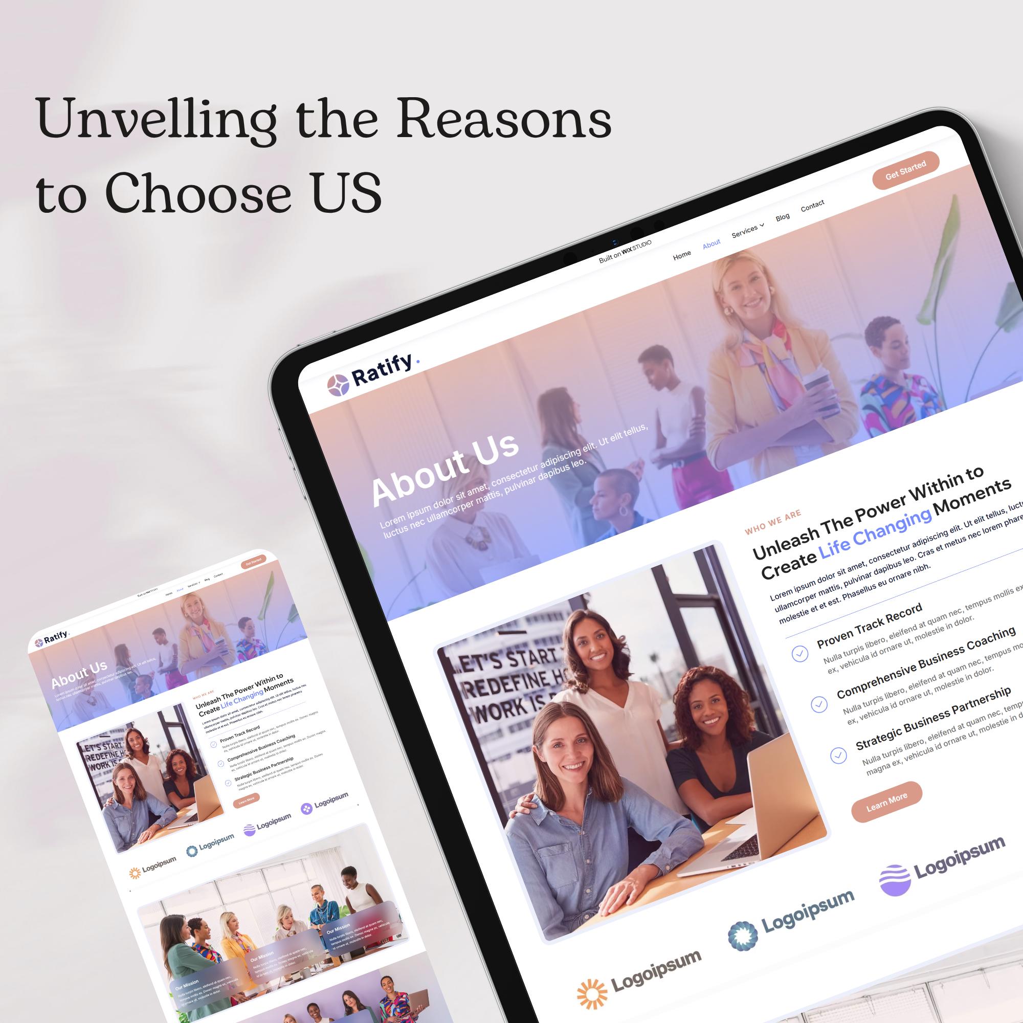 Coaching & Mentorship Wix Website Template for Business, Wellness, and
